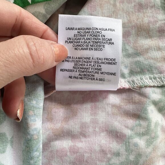 London Times Sheath Dress Size 8 Sleeveless Floral Pink Green White Knee Length - Picture 9 of 10